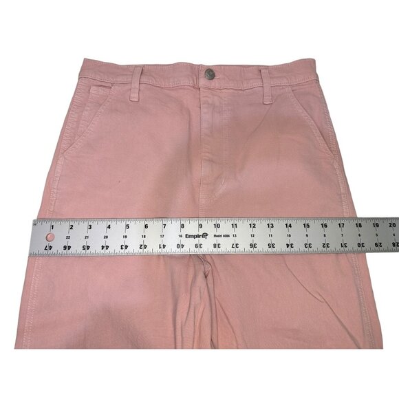 Madewell Wide Leg Jeans Womens 28 Pink High Rise Relaxed High Rise Denim Casual - Picture 11 of 16